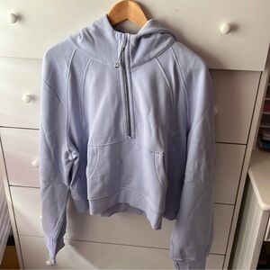 NWT LULULEMON SCUBA OVERSIZED 1/2 ZIP - PASTEL BLUE